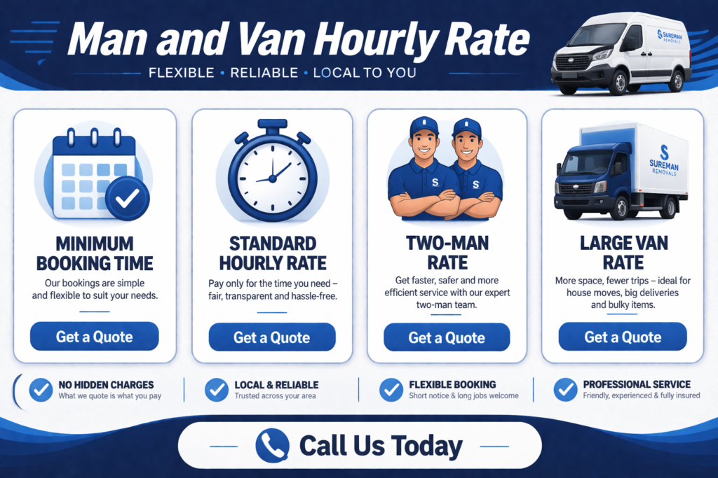 man and van Purley moving process house removals flat removals
