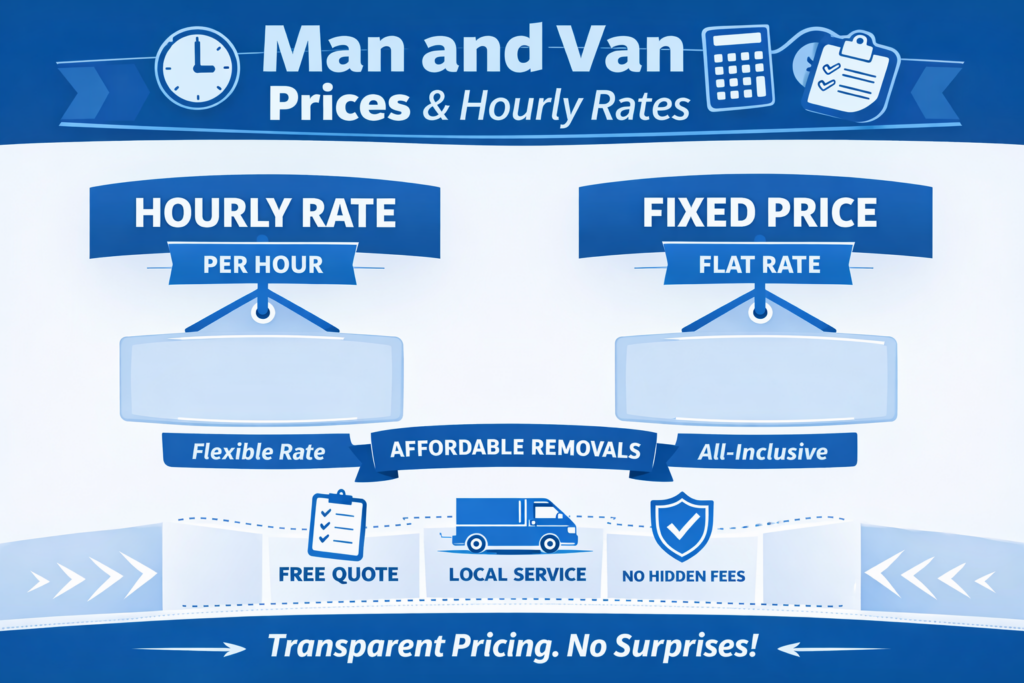 Infographic explaining man and van Brixton pricing factors