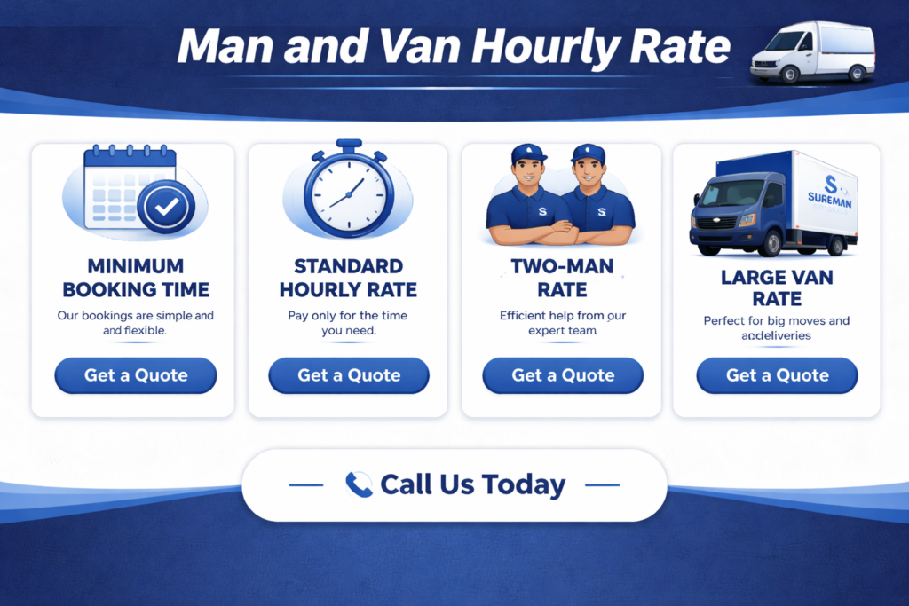 man and van Queens Park moving process house removals flat removals