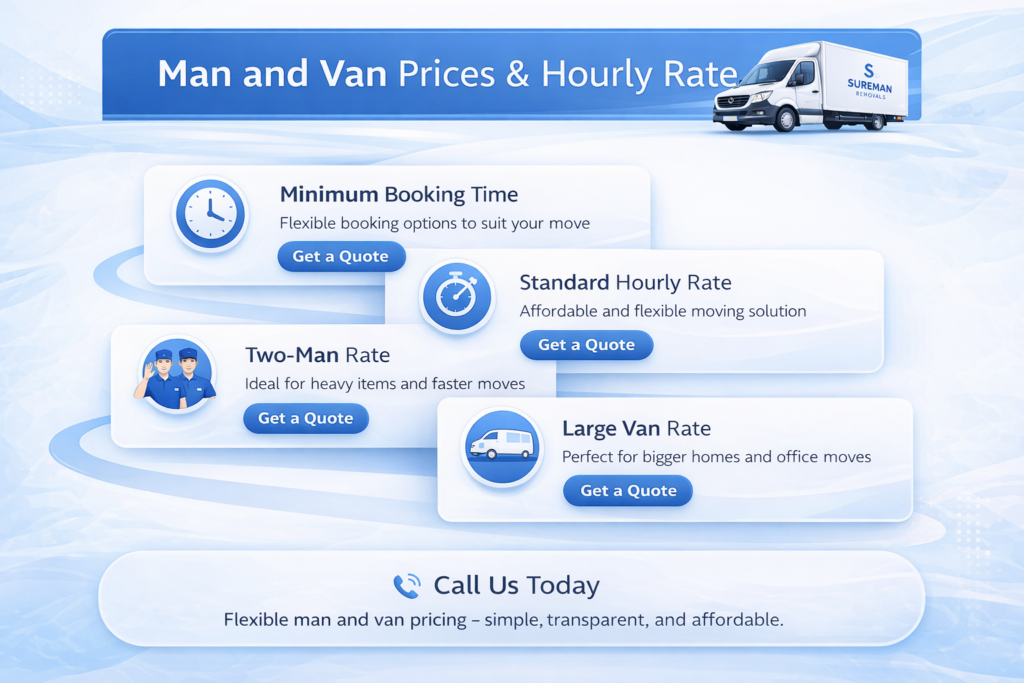 man and van Wimbledon prices hourly rate affordable removals quote SW19