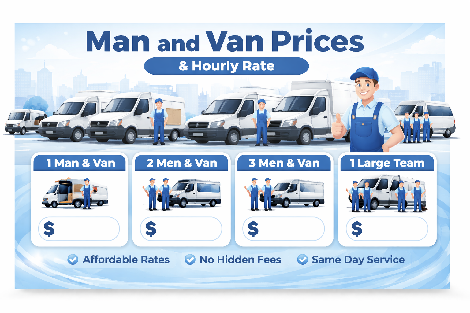 Transparent and Affordable Man and Van Homerton Prices for Every Budget