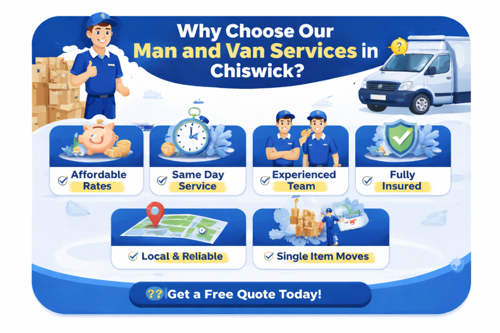 Reasons to Choose Our Man and Van Services in Chiswick