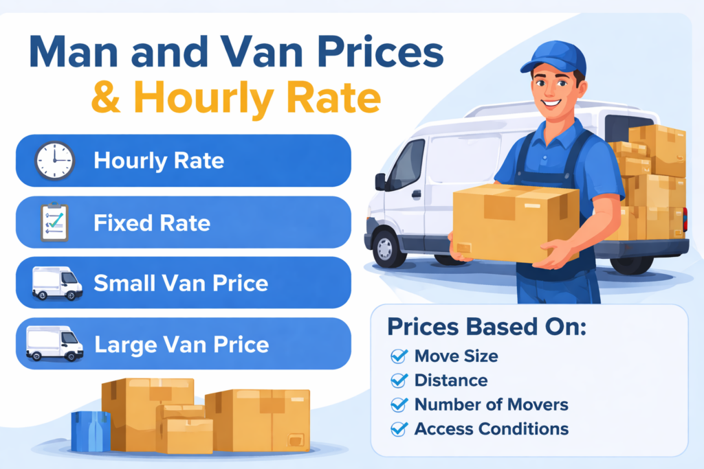 Man and Van Pricing Breakdown for Seven Sisters