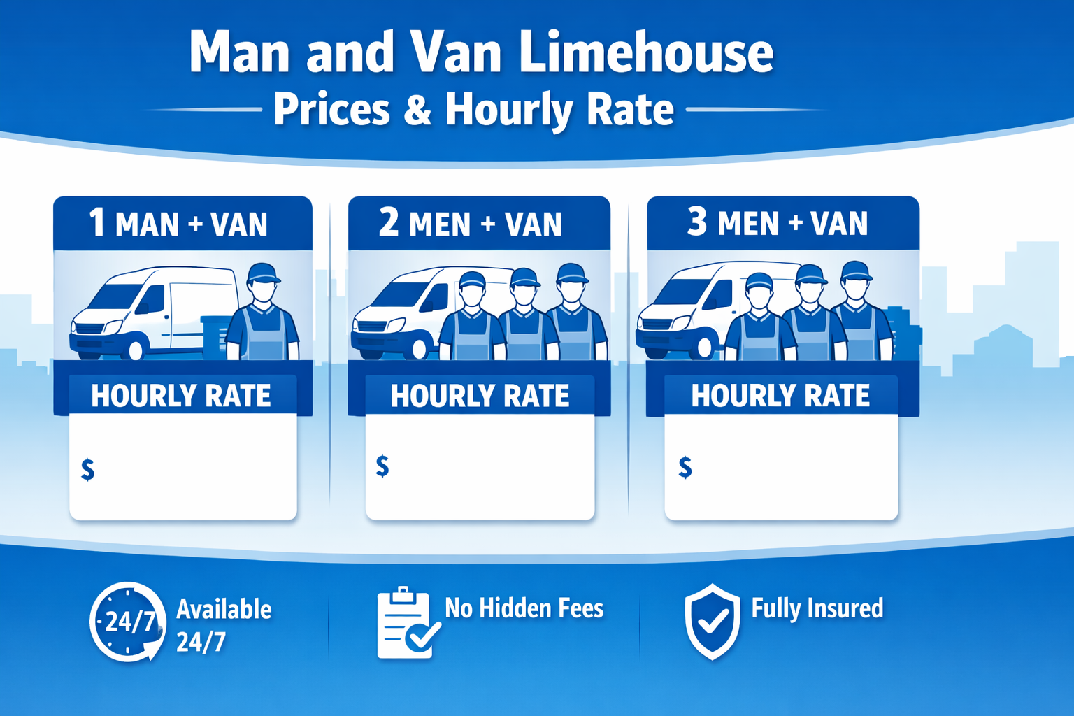 man and van Limehouse hourly rate infographic no prices