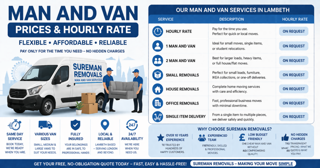 Man with van for single item move Kidbrooke