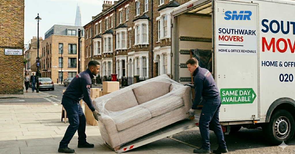Same day man and van for single item Southwark sofa collection and delivery