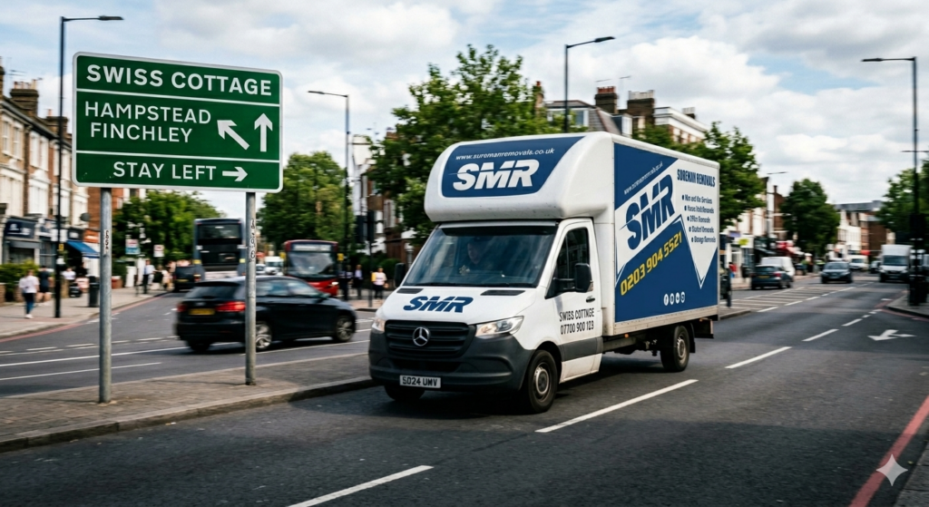 Same day man and van Swiss Cottage moving van providing urgent removals service