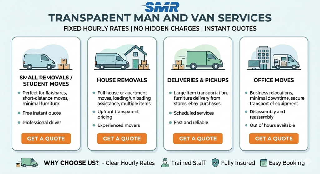 Hourly Rate for Man and Van Services in Seven Sisters | No Hidden Fees