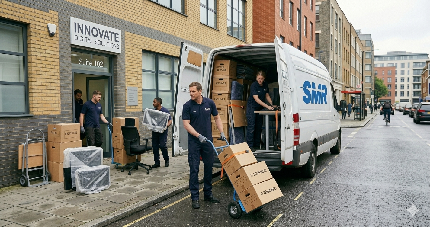 Office removals Stoke Newington movers relocating desks and equipment