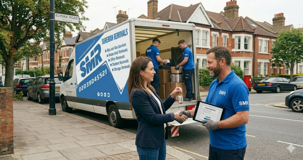 trusted man with a van Penge customer booking removals service