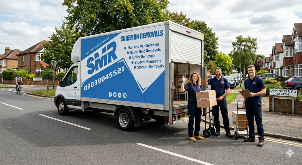 Sureman Removals van in Rainham ready for moving