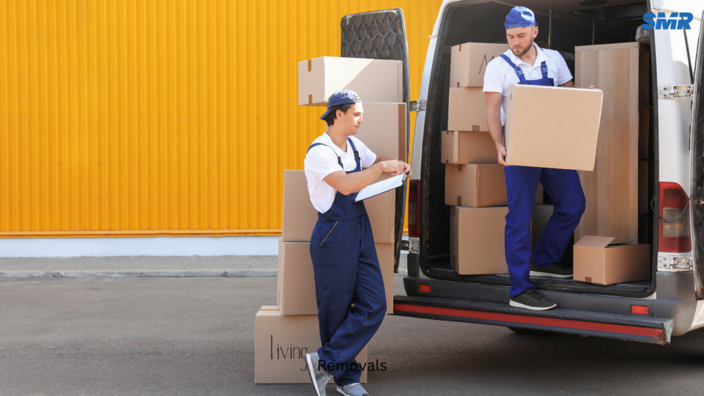 Man and van team loading furniture in Wimbledon SW19