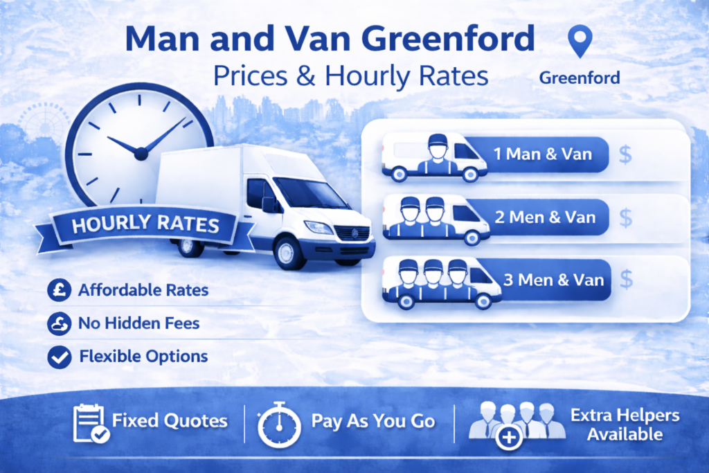 Man and Van Greenford Pricing & Hourly Rate