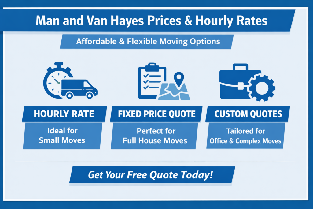 man and van Hayes prices hourly rate cheap man and van Hayes cost guide