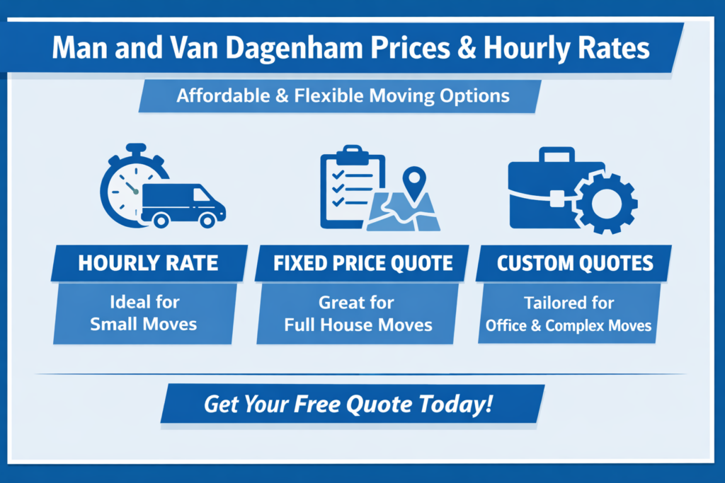 man and van Dagenham prices hourly rate cheap man and van Dagenham cost guide