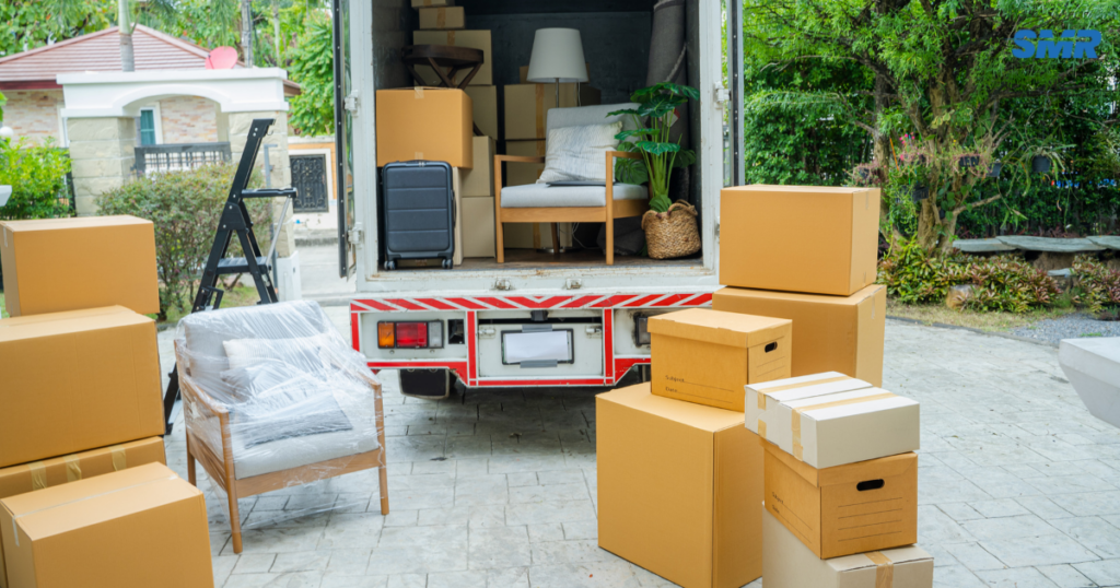 Man and Van Islington single item mover carrying sofa from a flat