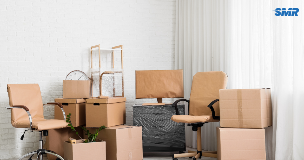 Office removals Greenwich movers relocating desks and office equipment