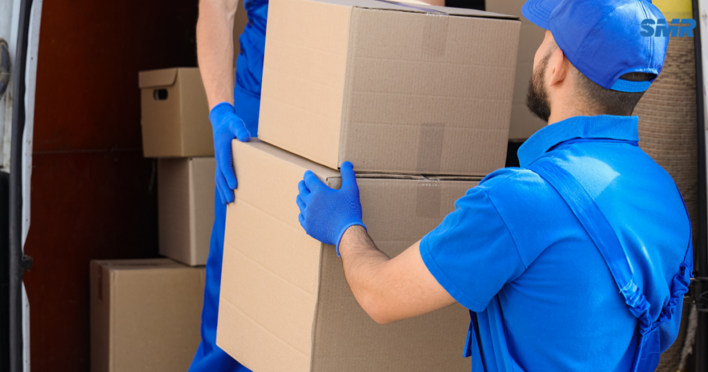 cheap man and van Greenford loading boxes during house removals