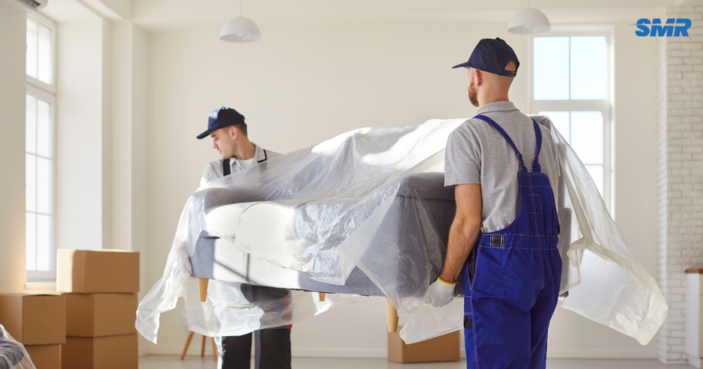 cheap man and van Gunnebury loading boxes during house removals