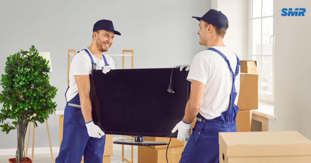Professional man and van team loading a removal van in Daptford SE8