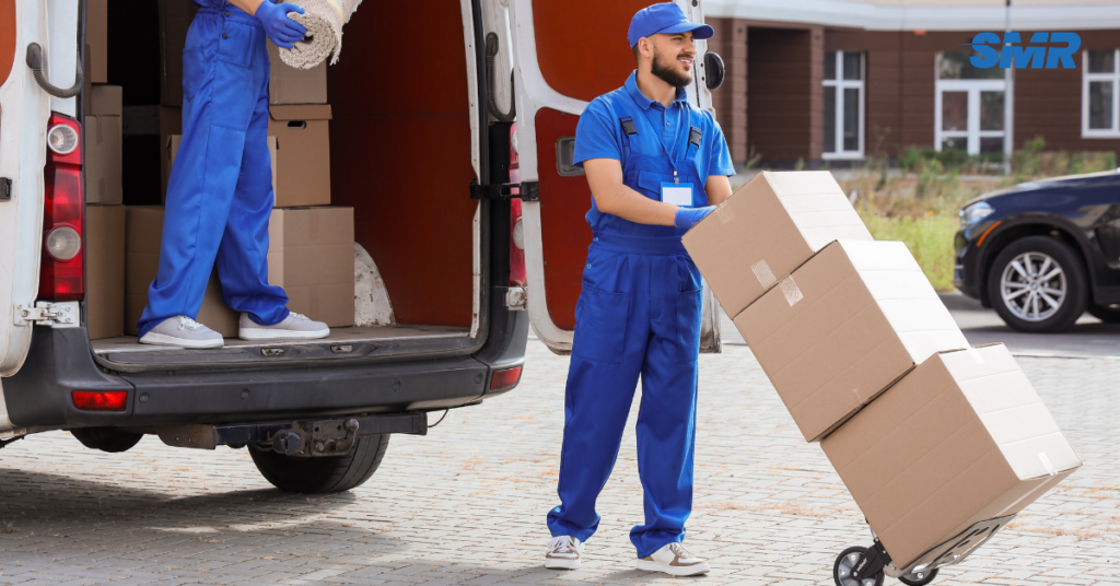 Man and van Belvedere service by Sureman Removals with movers loading a removal van in Belvedere