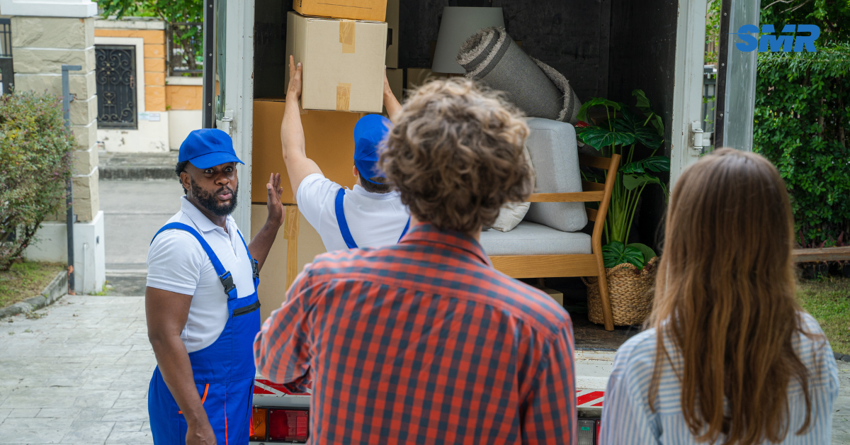 Same day man and van Pinner office removals van outside business premises