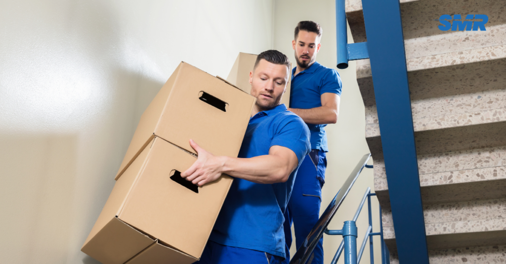 Same day man and van Finsbury office removals van outside business premises