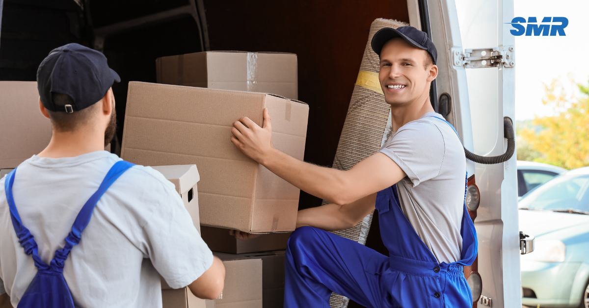 Sureman Removals van parked in Neasden with professional mover