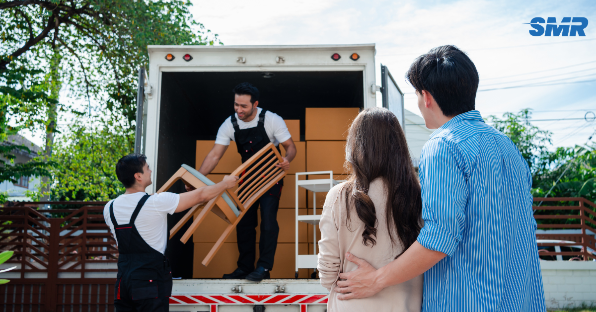 Removals van outside an office in Kidbrooke during business relocation