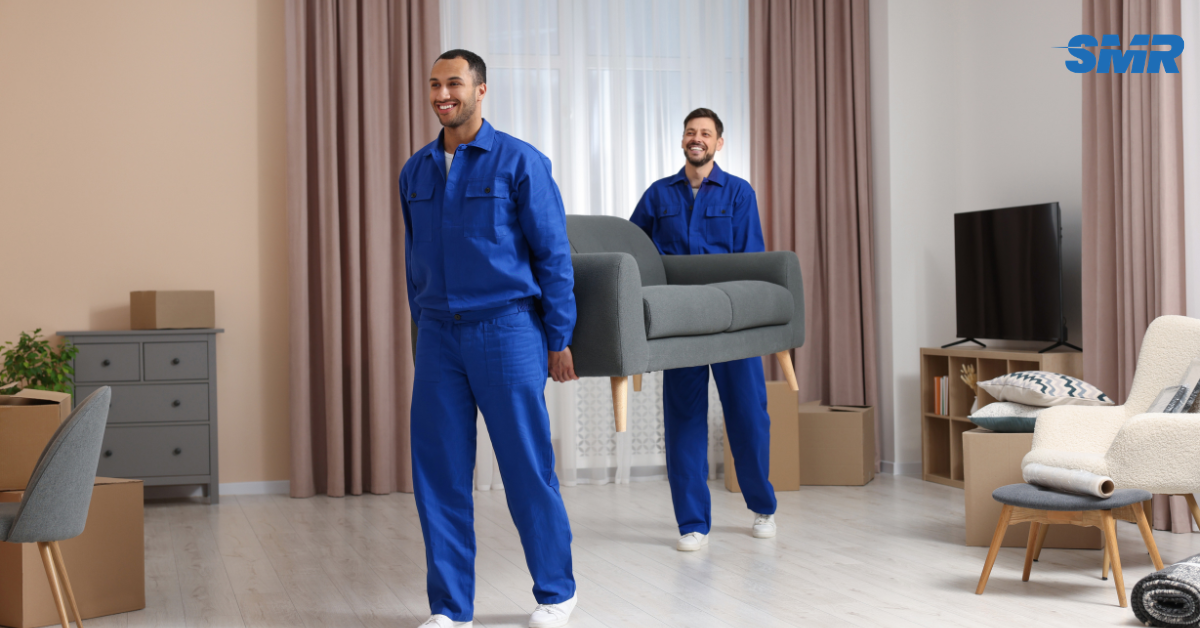 Sureman Removals man and van Harrow team loading furniture into removal van in Harrow HA1