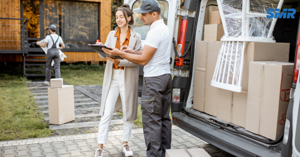 Professional movers loading a van for man and van Sydenham removals