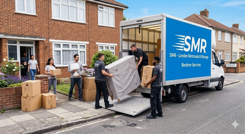 House removals Beckton team helping a family move home safely and affordably