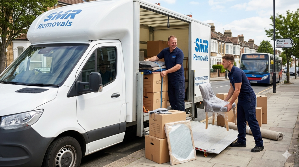 Man and Van Wood Green team helping with an affordable local house move in Wood Green