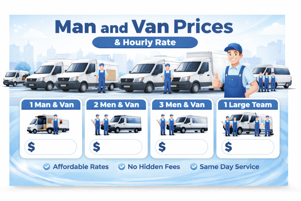 Gunnersbury W3 removals infographic showing moving services
