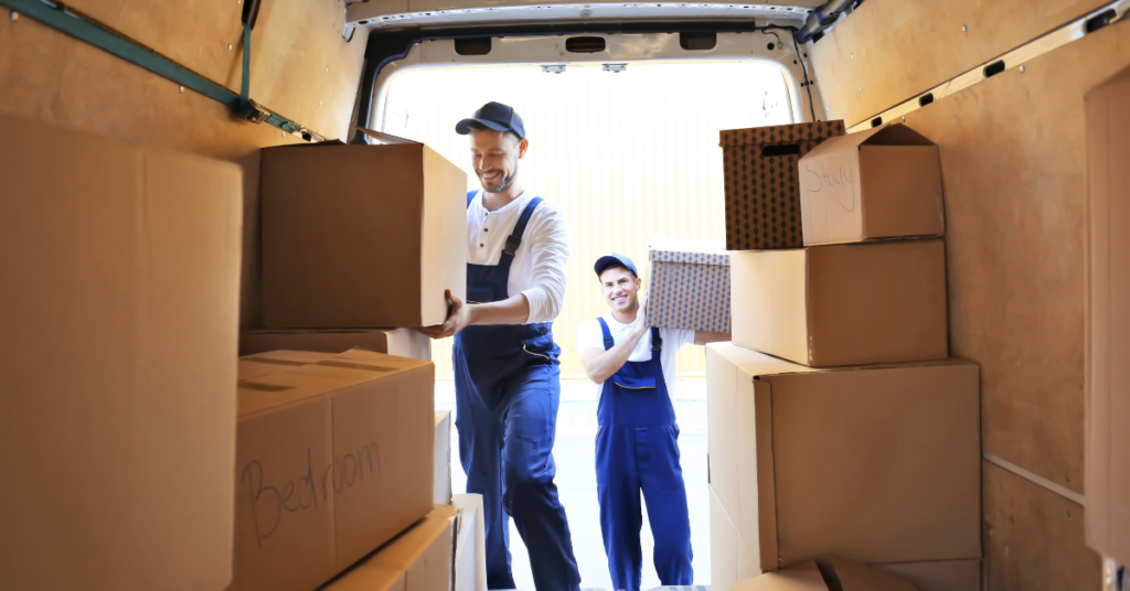 Professional man and van in NW3